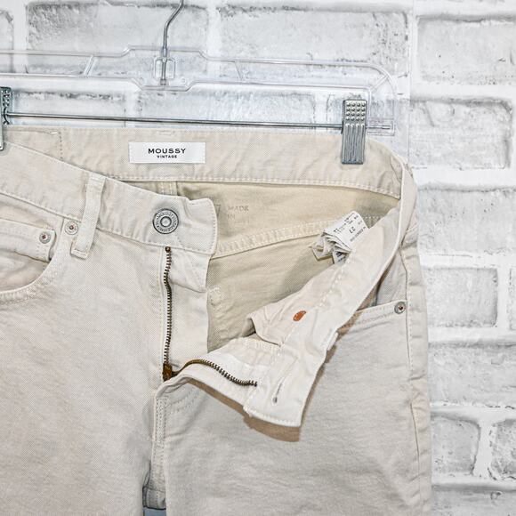 Moussy Vintage Women's Wolfcreek Skinny Jeans in off-white biege sz 27 - Picture 2 of 15